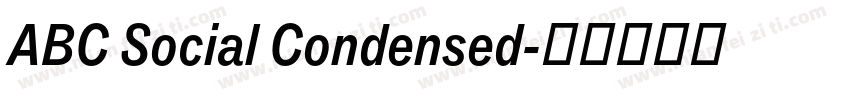 ABC Social Condensed字体转换